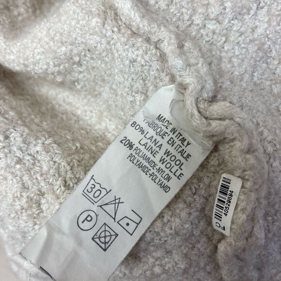 Unbranded Gray Long Sleeve Cropped Cardigan Sweater Knitted Open Front Wool - Picture 4 of 7